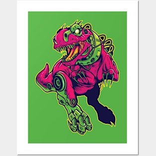 Big angry dinosaur Posters and Art